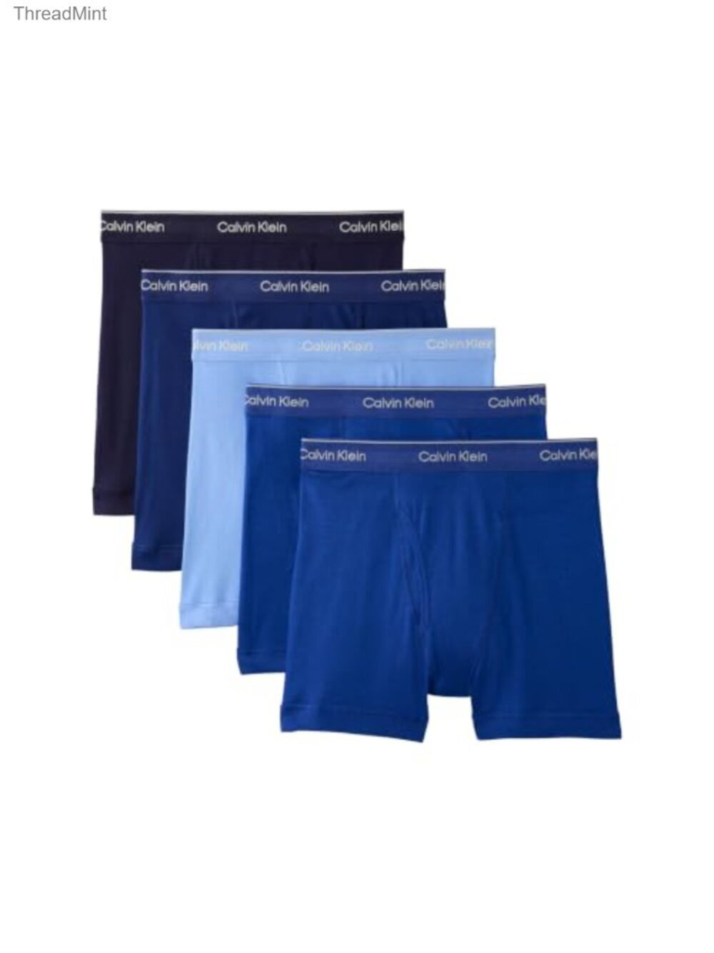 Men's Cotton Boxer Briefs 5-Pack Breathable Moisture-Wicking Supportive Fit
